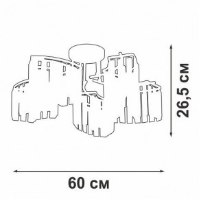 Потолочная люстра Vitaluce V5884 V5884-0/5PL в Чебаркуле - chebarkul.ok-mebel.com | фото 3