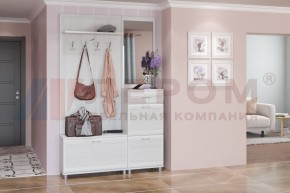 Прихожая Мелисса композиция 8 (Снежный Ясень) в Чебаркуле - chebarkul.ok-mebel.com | фото