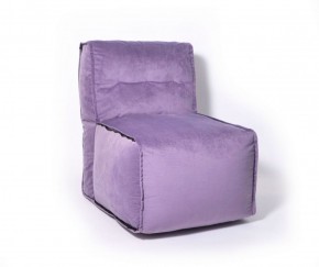 Прямое модульное бескаркасное кресло Комфорт (Фиолет велюр) в Чебаркуле - chebarkul.ok-mebel.com | фото
