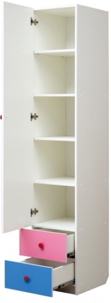 Шкаф 1-но дверный с ящиками и фотопечатью Совята 1.1 (400) в Чебаркуле - chebarkul.ok-mebel.com | фото 2