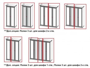 Шкаф 2-х створчатый с зеркалом Афина (караваджо) в Чебаркуле - chebarkul.ok-mebel.com | фото 2