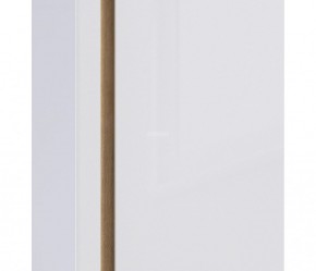Шкаф 2х дверный с зеркалом Веста СБ-2259 (Дуб Бунратти/Белый глянец) в Чебаркуле - chebarkul.ok-mebel.com | фото 3