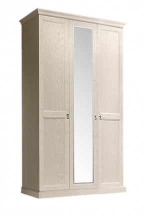 Шкаф 3-х дверный (с зеркалом) для платья и белья Венеция дуб седан (ВНШ1/3) в Чебаркуле - chebarkul.ok-mebel.com | фото