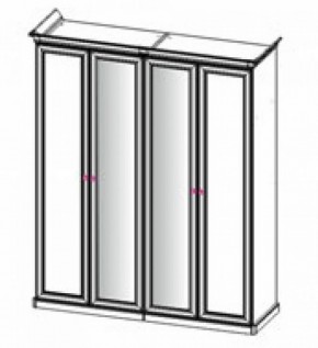 Шкаф 4-х створчатый (2+2) с Зеркалом "Патрисия" (караваджо) в Чебаркуле - chebarkul.ok-mebel.com | фото