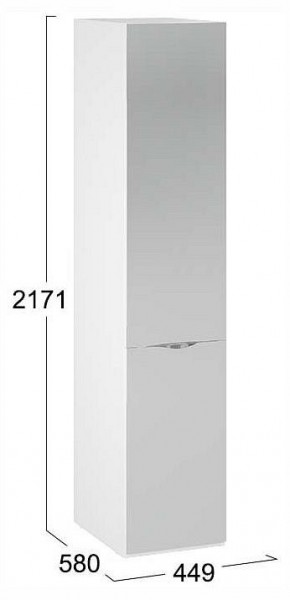 Шкаф для белья Глосс СМ-319.07.002 в Чебаркуле - chebarkul.ok-mebel.com | фото 4