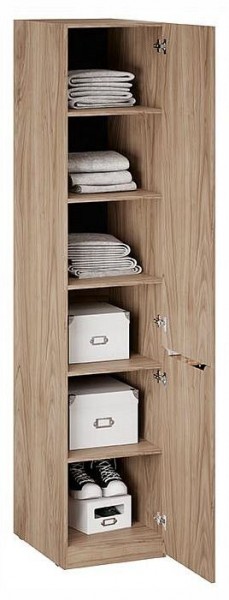 Шкаф для белья Глосс СМ-319.07.002 в Чебаркуле - chebarkul.ok-mebel.com | фото 2