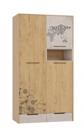 Шкаф для одежды 3 двери и 2 ящика Шк134.0 ДС Стэнфорд в Чебаркуле - chebarkul.ok-mebel.com | фото