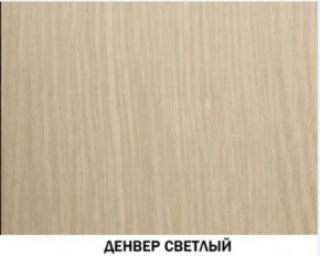 Шкаф для одежды №614 "Инна" Денвер светлый (*без полок) в Чебаркуле - chebarkul.ok-mebel.com | фото 2