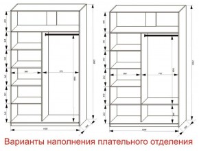 Шкаф-купе 1400 серии SOFT D8+D2+B2+PL4 (2 ящика+F обр.штанга) профиль «Графит» в Чебаркуле - chebarkul.ok-mebel.com | фото 8