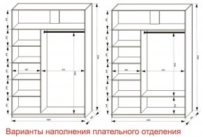 Шкаф-купе 1600 серии SOFT D6+D4+B2+PL2 (2 ящика+1штанга+1 полка) профиль «Капучино» в Чебаркуле - chebarkul.ok-mebel.com | фото 8