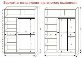 Шкаф-купе 1600 серии SOFT D6+D4+B2+PL2 (2 ящика+1штанга+1 полка) профиль «Капучино» в Чебаркуле - chebarkul.ok-mebel.com | фото 9