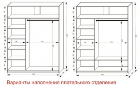 Шкаф-купе 1800 серии SOFT D6+D6+B2+PL3 (2 ящика+2штанги) профиль «Капучино» в Чебаркуле - chebarkul.ok-mebel.com | фото 7