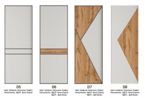 Шкаф-купе 1800 серии SOFT D8+D2+B2+PL4 (2 ящика+F обр.штанга) профиль «Графит» в Чебаркуле - chebarkul.ok-mebel.com | фото 10