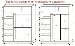 Шкаф-купе 1800 серии SOFT D8+D2+B2+PL4 (2 ящика+F обр.штанга) профиль «Графит» в Чебаркуле - chebarkul.ok-mebel.com | фото 8