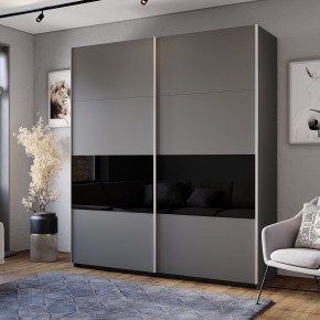 Шкаф-купе Харви ШКК-10 (графит) в Чебаркуле - chebarkul.ok-mebel.com | фото