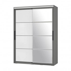 Шкаф-купе Крафт-6 1.6 м ШКК-06 (графит) в Чебаркуле - chebarkul.ok-mebel.com | фото 3