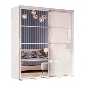 Шкаф-купе Крафт-6 1.6 м ШКК-06 (ясень белый) в Чебаркуле - chebarkul.ok-mebel.com | фото 3