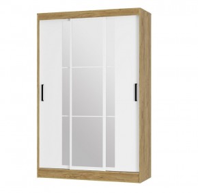 Шкаф-купе Тайм ШКК-03 (крафт/белый) в Чебаркуле - chebarkul.ok-mebel.com | фото