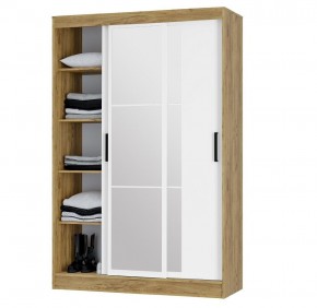 Шкаф-купе Тайм ШКК-03 (крафт/белый) в Чебаркуле - chebarkul.ok-mebel.com | фото 3