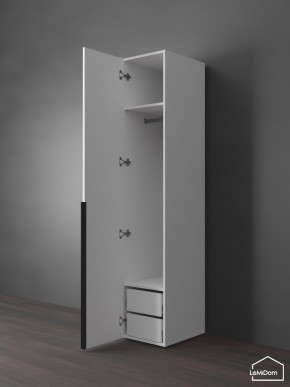 Шкаф Linnea MHR-1-3 2050х400х510 (Белый-М 11.1.2) в Чебаркуле - chebarkul.ok-mebel.com | фото 5