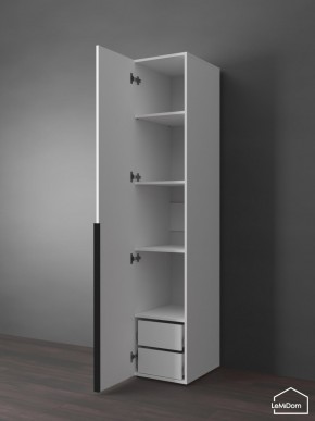 Шкаф Linnea MHR-1-3 2050х400х510 (Белый-М 11.1.2) в Чебаркуле - chebarkul.ok-mebel.com | фото 5