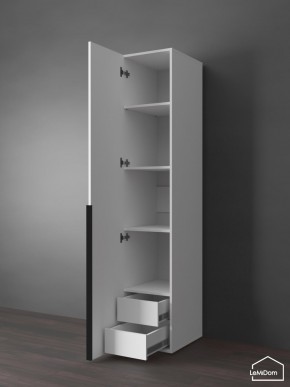 Шкаф Linnea MHR-1-3 2050х400х510 (Белый-М 11.1.2) в Чебаркуле - chebarkul.ok-mebel.com | фото 6