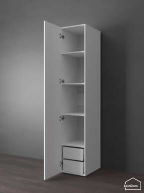 Шкаф Linnea MHR-1PO-4 2050х400х510 (Белый-М 11.1.2) в Чебаркуле - chebarkul.ok-mebel.com | фото 5