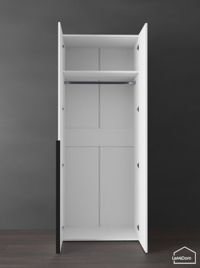 Шкаф Linnea MHR-2 2050х800х510 (Белый-М 11.1.2) в Чебаркуле - chebarkul.ok-mebel.com | фото 4