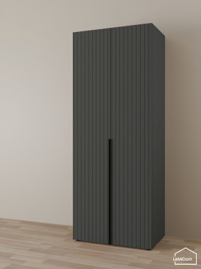 Шкаф Linnea MHR-2 2050х800х510 (Графит-М 11.1.25) в Чебаркуле - chebarkul.ok-mebel.com | фото