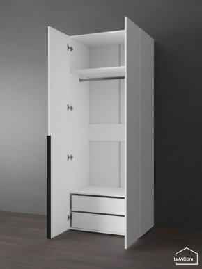 Шкаф Linnea MHR-2-3 2050х800х510 (Белый-М 11.1.2) в Чебаркуле - chebarkul.ok-mebel.com | фото 6