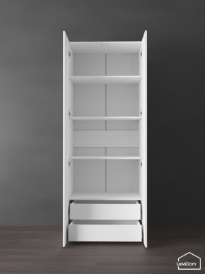 Шкаф Linnea MHR-2PO-4 2050х800х510 (Белый-М 11.1.1) в Чебаркуле - chebarkul.ok-mebel.com | фото 6