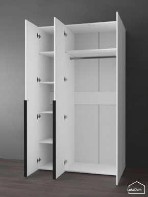 Шкаф Linnea MHR-3-1 2050х1200х510 (Белый-М 11.1.2) в Чебаркуле - chebarkul.ok-mebel.com | фото 5