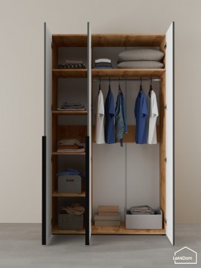Шкаф Linnea MHR-3-1 2050х1200х510 (ДВ-М 11.1.25) в Чебаркуле - chebarkul.ok-mebel.com | фото 4