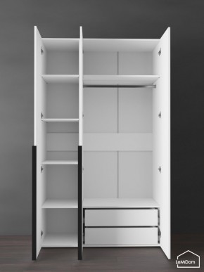 Шкаф Linnea MHR-3-2 2050х1200х510 (Белый-М 11.1.2) в Чебаркуле - chebarkul.ok-mebel.com | фото 5