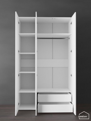 Шкаф Linnea MHR-3PO-2 2050х1200х510 (Белый-М 11.1.2) в Чебаркуле - chebarkul.ok-mebel.com | фото 5