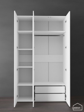 Шкаф Linnea MHR-3PO-2 2050х1200х510 (Белый-М 11.1.2) в Чебаркуле - chebarkul.ok-mebel.com | фото 6