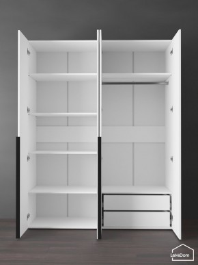 Шкаф Linnea MHR-4-2 2050х1600х510 (Белый-М 11.1.1) в Чебаркуле - chebarkul.ok-mebel.com | фото 6