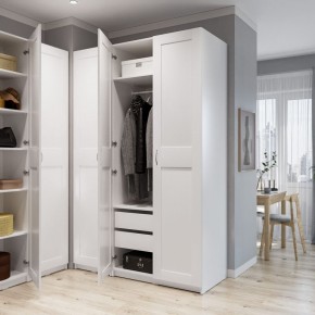Шкаф МАКС однодверный, цвет белый в Чебаркуле - chebarkul.ok-mebel.com | фото 4
