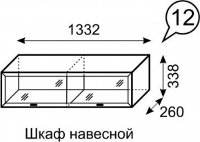 Шкаф навесной Венеция 12 бодега в Чебаркуле - chebarkul.ok-mebel.com | фото 2