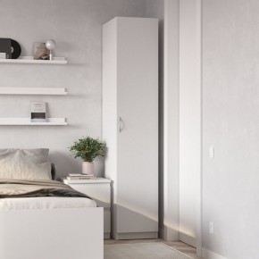 Шкаф ПЕГАС однодверный, цвет белый в Чебаркуле - chebarkul.ok-mebel.com | фото 4