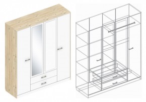 Шкаф "Милана" 4-х створчатый в Чебаркуле - chebarkul.ok-mebel.com | фото 3