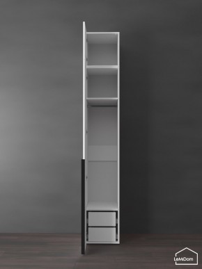 Шкаф с антресолью Linnea MHR-1A-3 2450х400х510 (Белый-М 11.1.2) в Чебаркуле - chebarkul.ok-mebel.com | фото 5