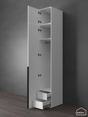 Шкаф с антресолью Linnea MHR-1A-3 2450х400х510 (Белый-М 11.1.2) в Чебаркуле - chebarkul.ok-mebel.com | фото 6