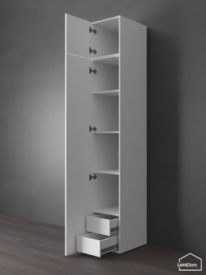 Шкаф с антресолью Linnea MHR-1POA-4 2450х400х510 (Белый-М 11.1.2) в Чебаркуле - chebarkul.ok-mebel.com | фото 5
