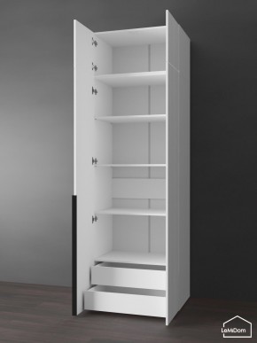 Шкаф с антресолью Linnea MHR-2A-4 2450х800х510 (Белый-М 11.1.1) в Чебаркуле - chebarkul.ok-mebel.com | фото 5