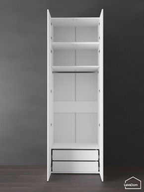 Шкаф с антресолью Linnea MHR-2POA-3 2450х800х510 (Белый-М 11.1.2) в Чебаркуле - chebarkul.ok-mebel.com | фото 5