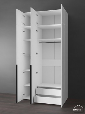 Шкаф с антресолью Linnea MHR-3A-2 2450х1200х510 (Белый-М 11.1.1) в Чебаркуле - chebarkul.ok-mebel.com | фото 5