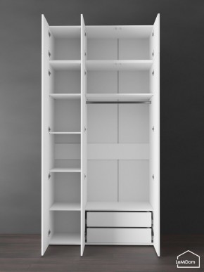 Шкаф с антресолью Linnea MHR-3POA-2 2450х1200х510 (Белый-М 11.1.1) в Чебаркуле - chebarkul.ok-mebel.com | фото 6