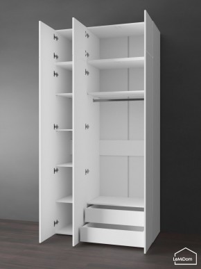 Шкаф с антресолью Linnea MHR-3POA-2 2450х1200х510 (Белый-М 11.1.2) в Чебаркуле - chebarkul.ok-mebel.com | фото 5