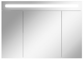 Шкаф-зеркало Аврора 100 с подсветкой LED Домино (DV8012HZ) в Чебаркуле - chebarkul.ok-mebel.com | фото 1